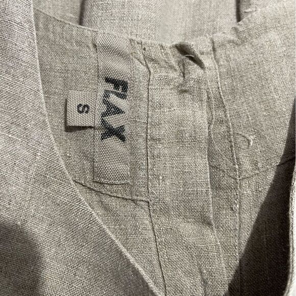 Flax Linen dress casual Summer flare Classic brown Closet Staple Women’s S - Picture 5 of 6